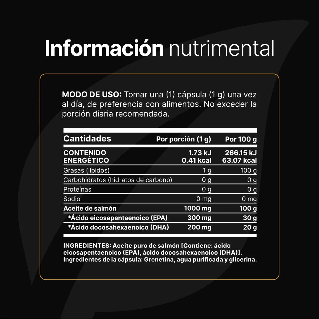 Omega 3 Aceite Puro de Salmón